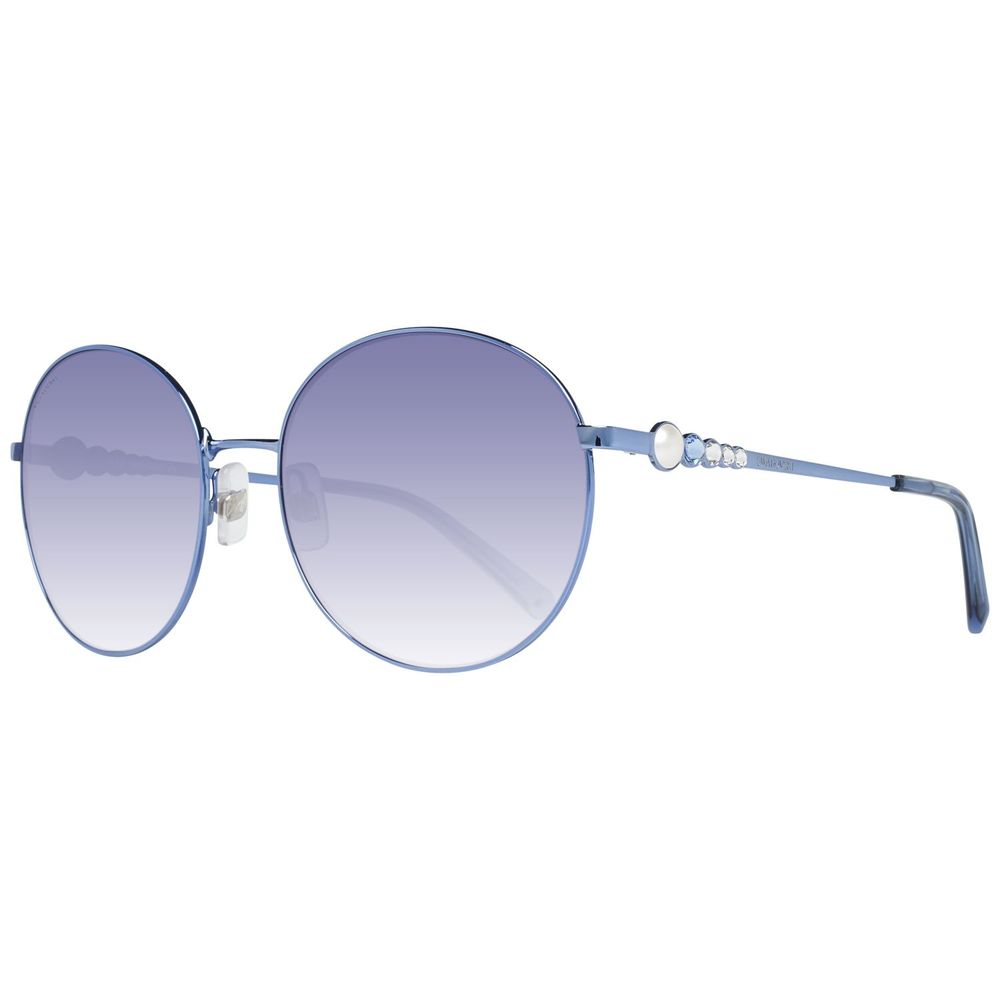 Swarovski Blue Metal Sunglasses