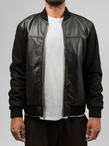 Andre Mens Varsity Leather Jacket