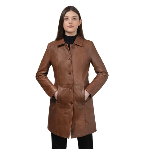 Jammie Women's Fashion Leather Coat