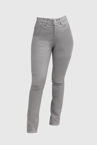 Arya Leather Pants Dusty Grey