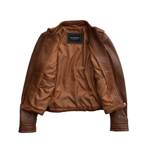 Alessandra Women's Fashion Leather Jacket