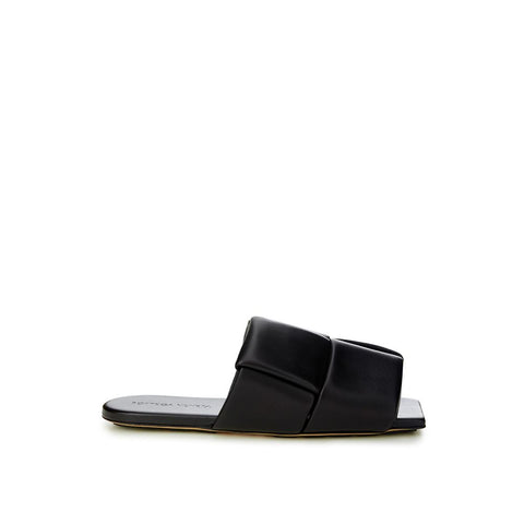 Bottega Veneta Black Leather Sandal