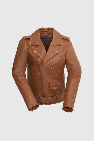 Rebel Womens Leather Jacket Whiskey