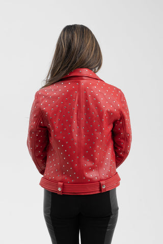 Claudia Women's Fashion Leather Jacket