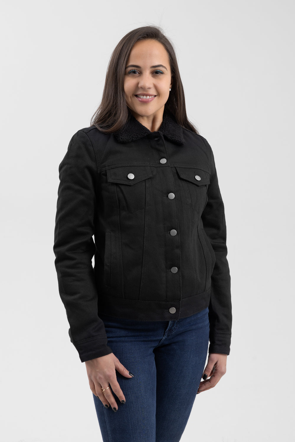 Samantha Women's Faux Shearling Twill Jacket