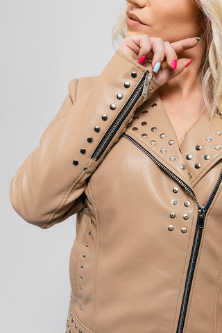 Sandy Women's Vegan Faux Leather Jacket