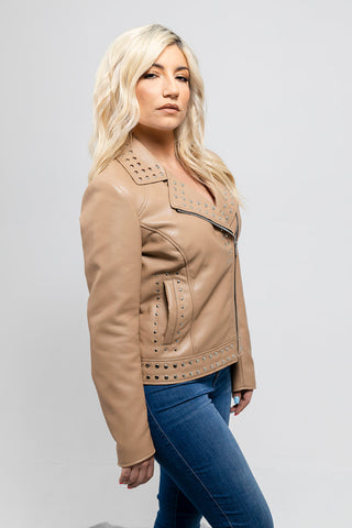 Sandy Women's Vegan Faux Leather Jacket