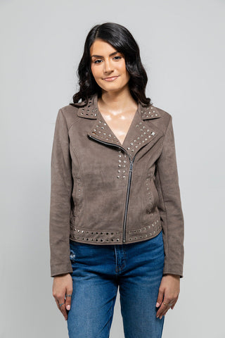 Sandy Women's Vegan Faux Leather Jacket