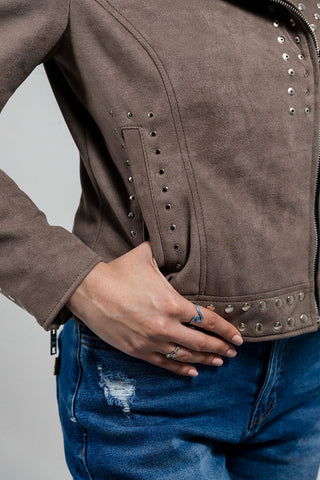 Sandy Women's Vegan Faux Leather Jacket