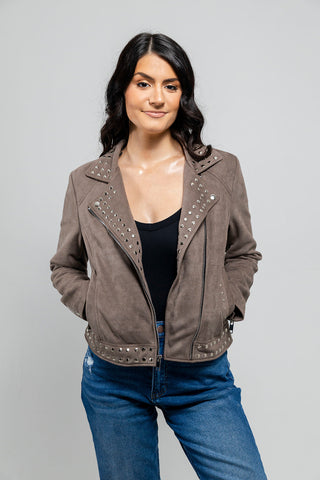 Sandy Women's Vegan Faux Leather Jacket