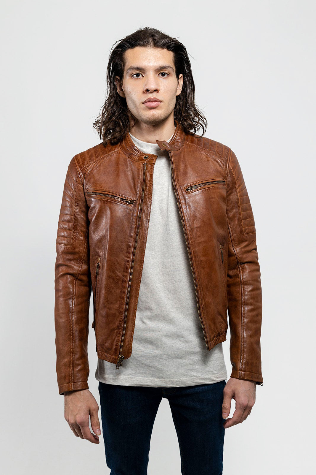 Zack Men's Fashion Leather Jacket