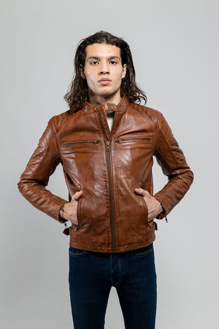 Zack Men's Fashion Leather Jacket
