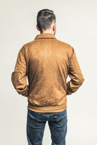 Cameron Mens Vegan Faux Suede Jacket