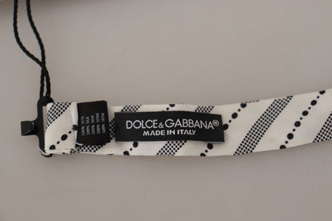 Dolce & Gabbana Chic Polka Dot Silk Bow Tie