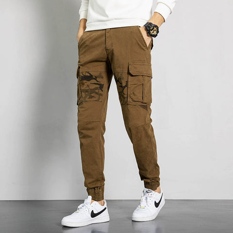 Men's Pocket  with camouflage sports cargo pants