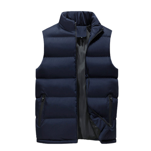 Men's zipped pocket puff vest