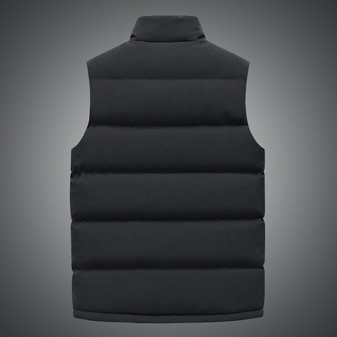 Men's zipped pocket puff vest